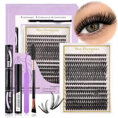 Segmented false eyelash set